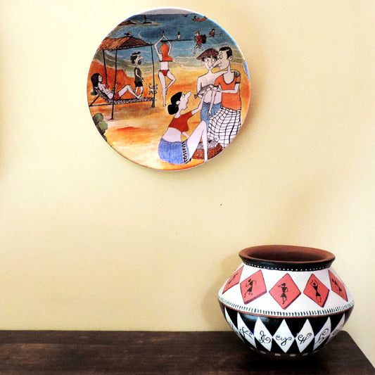 The Fisherwoman, Kovalam - The night was stormy, as it dawned an amazing rainbow inspired me to take a stroll on the beach.